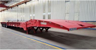 Folding Gooseneck Trailer has been sent to Dominican