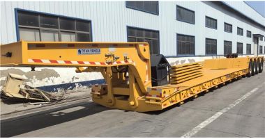 4 Axle 80 Ton Removable Gooseneck Trailer will be sent to Nigeria
