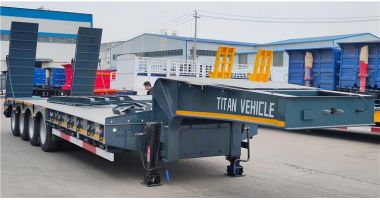 Low Bed Trailer to Transport 80 Ton Machinery will be sent to Nigeria