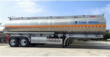 2 Axle Aluminum Fuel Tanker Trailer will be sent to Nigeria