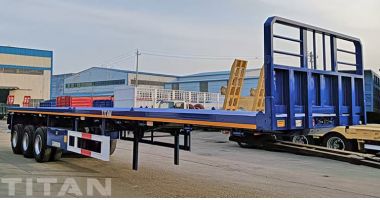 Tri Axle Flatbed Trailer Will be Sent to Nigeria