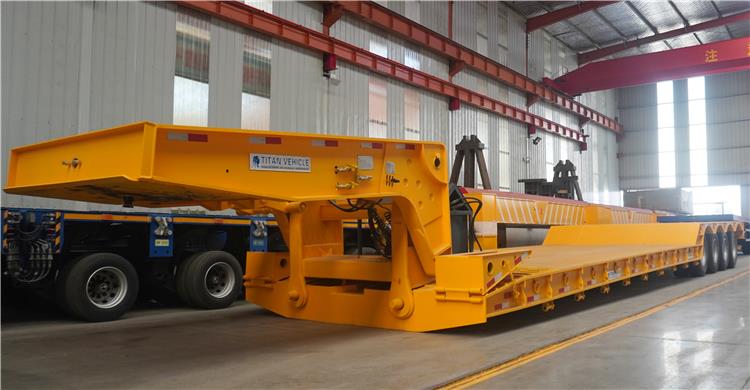 4 Axle 120 Ton Detachable Gooseneck Trailer for Sale In Nigeria