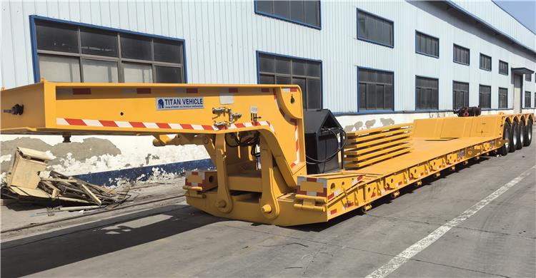 4 Axle 80 Ton Removable Gooseneck Trailer for Sale in Nigeria