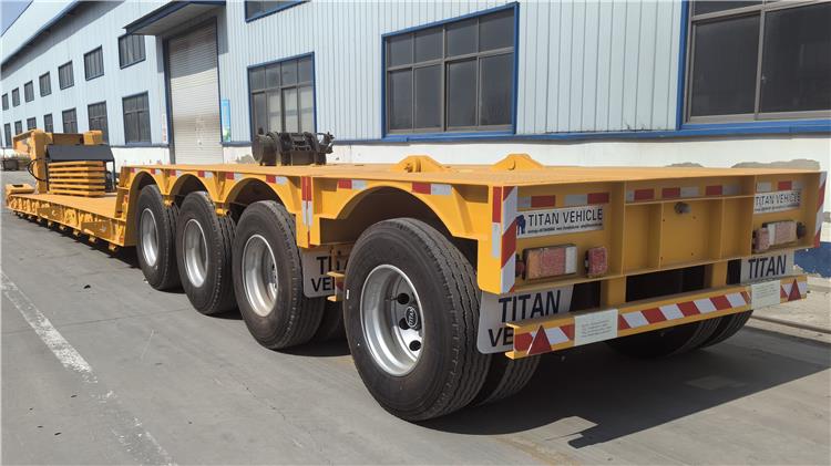 4 Axle 80 Ton Removable Gooseneck Trailer for Sale in Nigeria