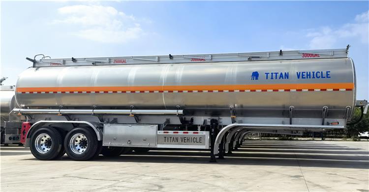 2 Axle Aluminum Fuel Tanker Trailer for Sale In Nigeria