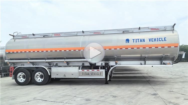 2 Axle Aluminum Fuel Tanker Trailer for Sale In Nigeria