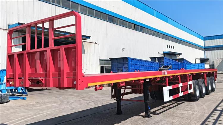 4 Axle Flatbed Shipping Container Trailer for Sale In Nigeria Lagos