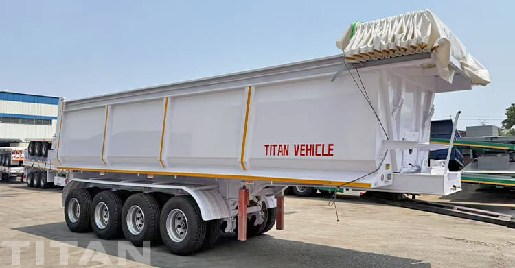 2025 New Heavy Duty Hydraulic Tipper Trailers for Sale in Nigeria