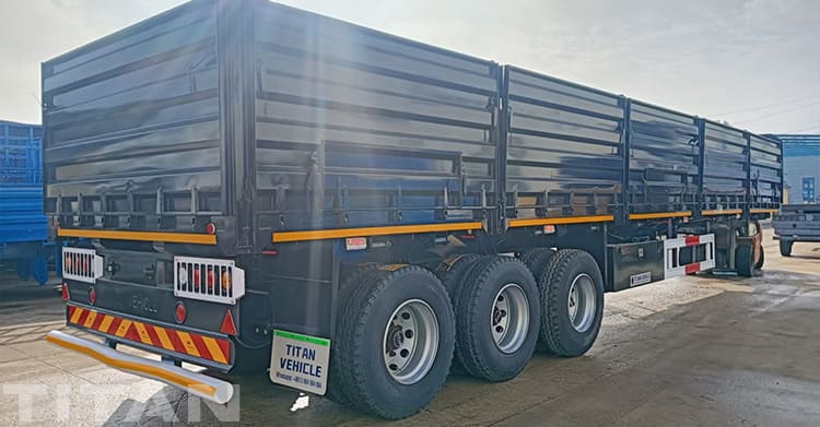 3 Axle Removable Cargo Side Wall Trailer for Sale in Nigeria
