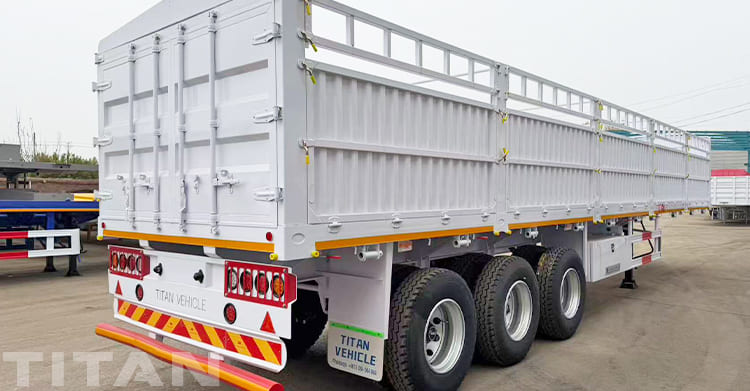 Stake Cargo Semi Trailer with Fence for Sale in Nigeria
