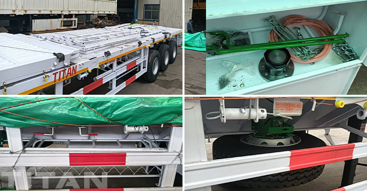 Stake Cargo Semi Trailer with Fence for Sale in Nigeria