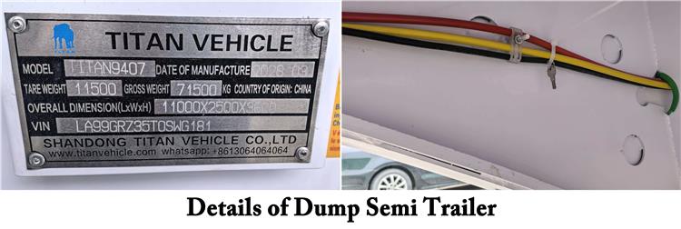 60 Ton Dump Semi Trailer for Sale In Nigeria Lagos