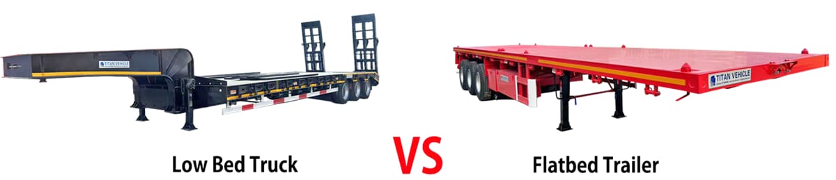 What is the Difference Between a Flatbed and a Lowbed Truck for Sale?