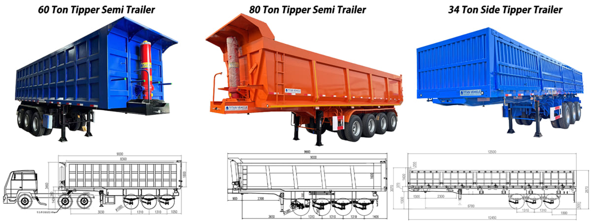 What is the Capacity of a Semi Tipper Trailer for Sale?
