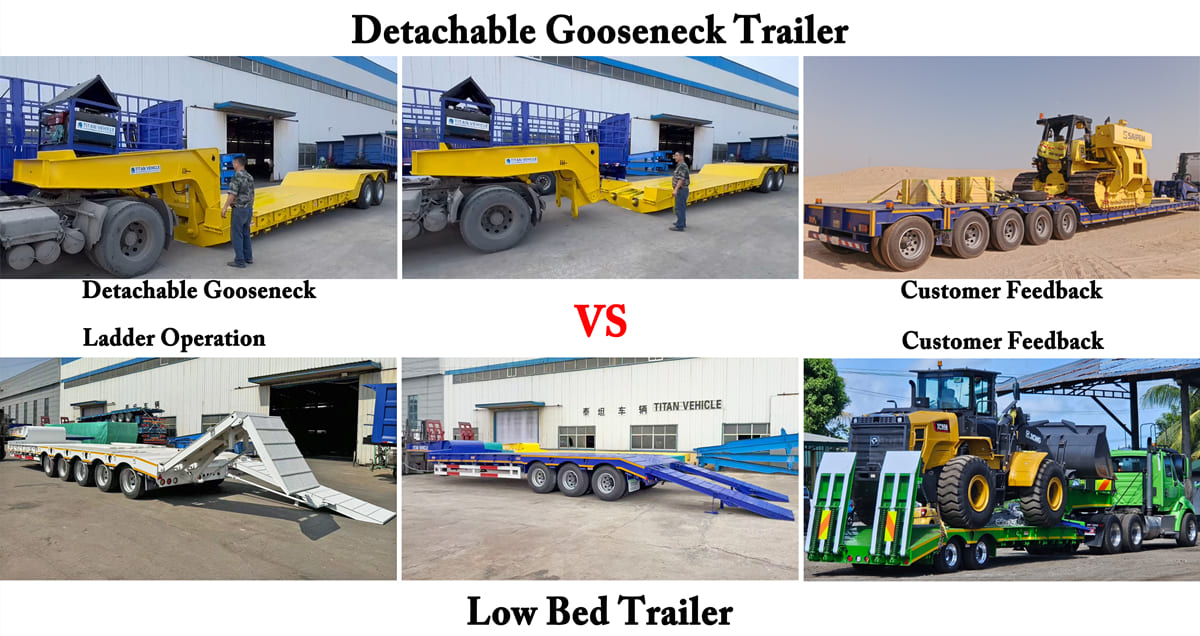 What Is The Difference Between A Detachable Gooseneck Trailer And Low Bed Trailer?