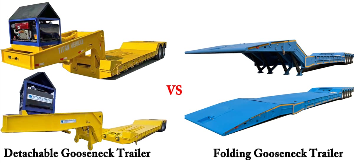What Is The Difference Between Detachable Gooseneck Trailers And Folding Gooseneck Trailer?