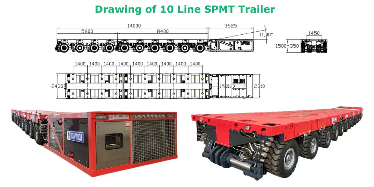 Multi Axle Hydraulic Modular Trailer for Sale in Nigeria