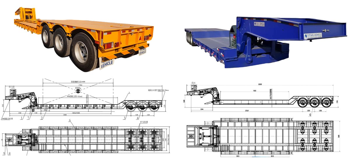 RGN Lowboy Gooseneck Trailer Price for Sale in Nigeria