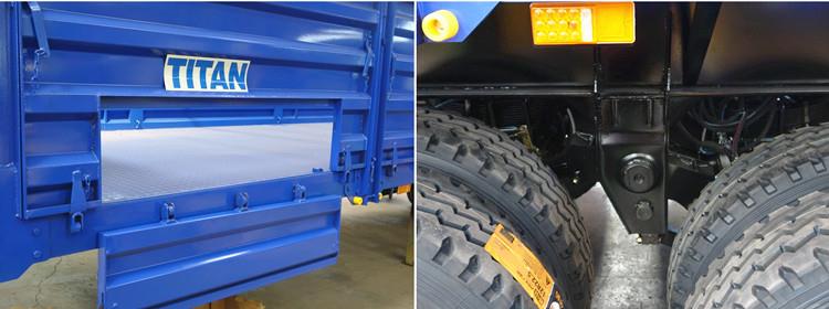 Tri Axle Grain Transport Trailer with Side Boards for Sale in Ghana