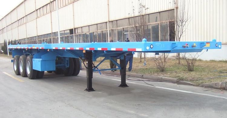 China Tri Axle 40 Foot Flatbed Trailer for Sale in Ghana Near Me