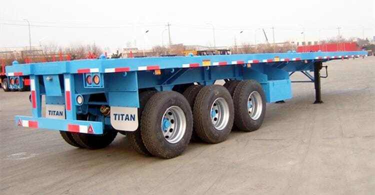 China Tri Axle 40 Foot Flatbed Trailer for Sale in Ghana Near Me