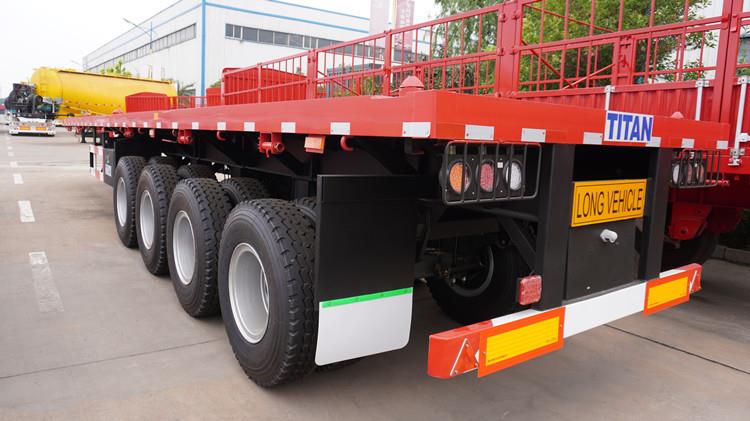 40 Feet Heavy Duty Flat Body Trailer for Sale in Ghana Manufacturers