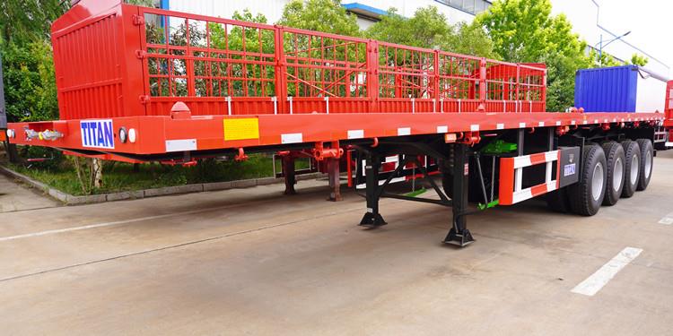 40 Feet Heavy Duty Flat Body Trailer for Sale in Ghana Manufacturers