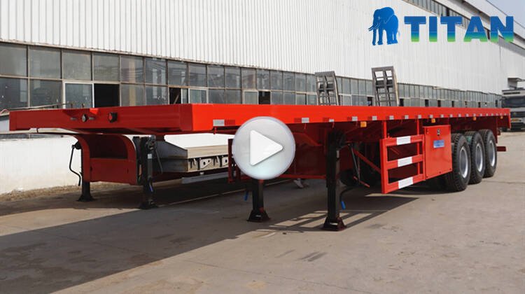 40 Feet Heavy Duty Flat Body Trailer for Sale