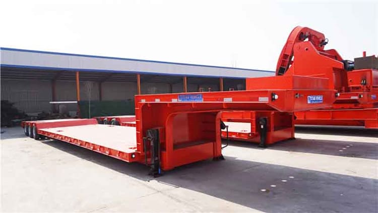 Used 3 Axle Hydraulic Low Bed Trailers for Sale in Ghana Tema