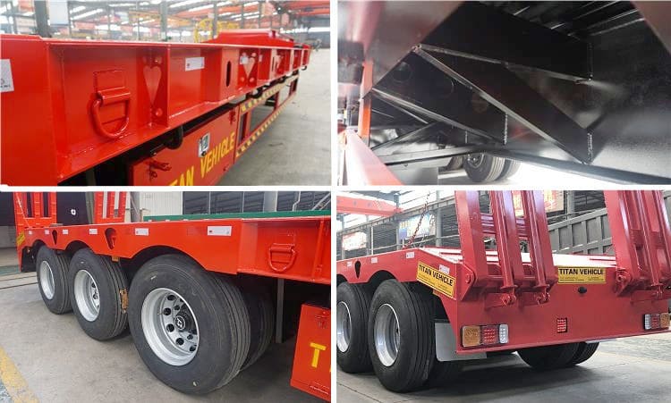 China 50 Ton Excavator Low Loader Trailer for Sale in Ghana Accra