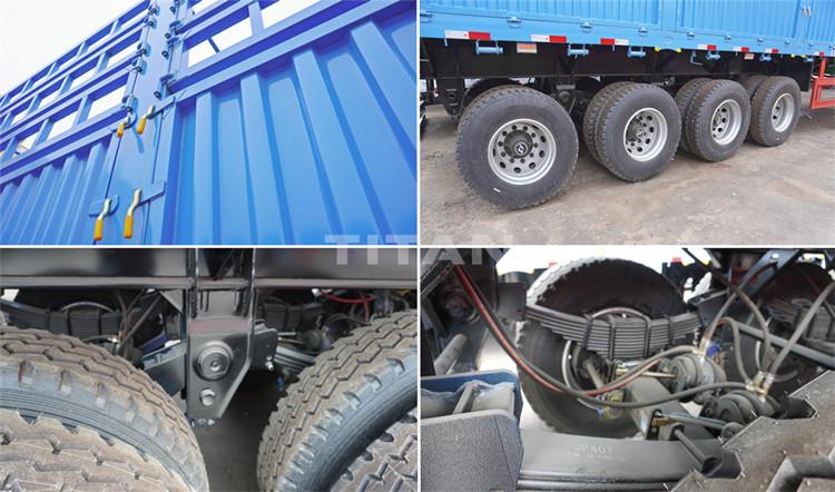 4 Axle Animal Transport Livestock Trailer for Sale in Ghana Takoradi