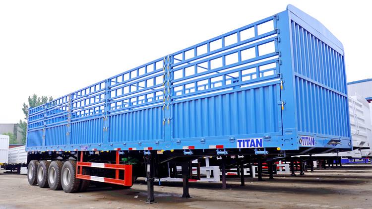4 Axle Animal Transport Livestock Trailer for Sale in Ghana Takoradi