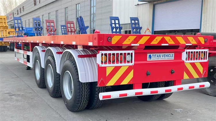 Tri Axle 40 foot Flatbed Semi Trailer for Sale In Nigeria
