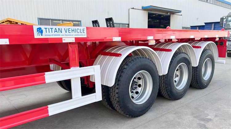 Tri Axle 40 foot Flatbed Semi Trailer for Sale In Nigeria
