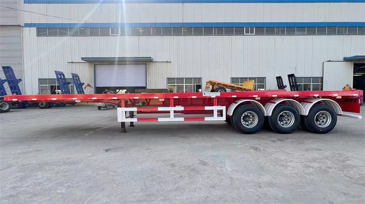 Tri Axle 40 foot Flatbed Semi Trailer for Sale In Nigeria