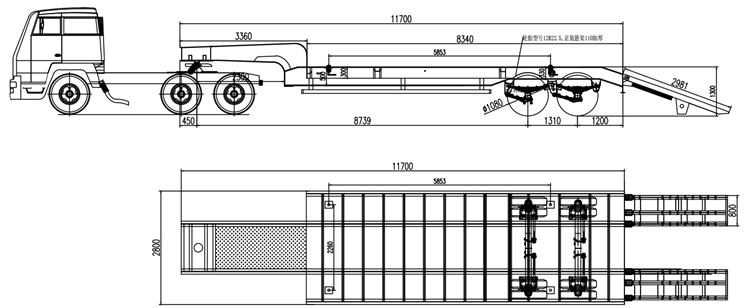 Low Loader Truck Semi Trailer for Sale In Nigeria Abuja