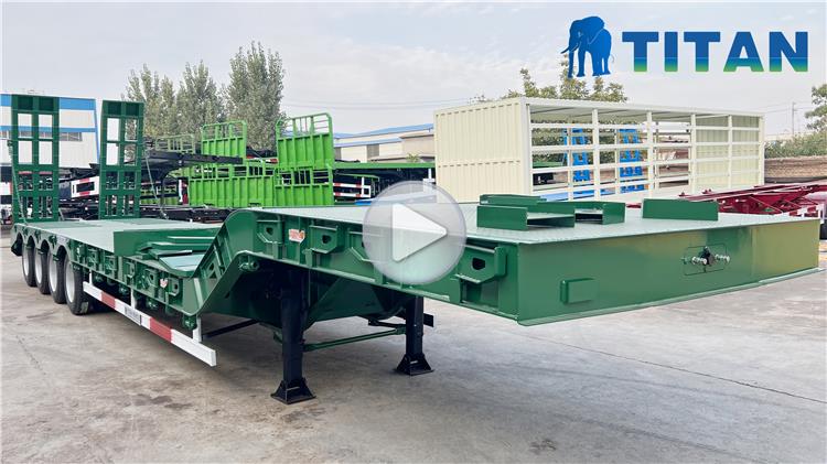 4 Axle Lowbed Trailer Truck for Sale | Price of Trailer in Nigeria
