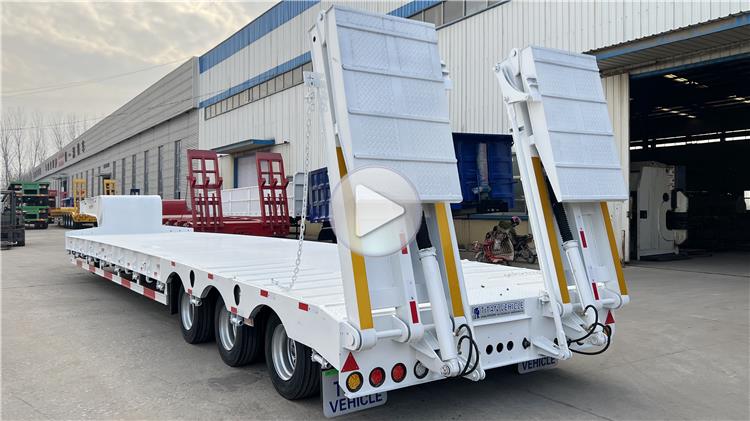 Tri Axle Low Bed Trailer for Sale In Nigeria | Low Bed Truck Trailer Price