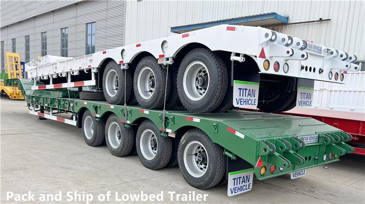 4 Axle Lowbed Trailer Truck for Sale | Price of Trailer in Nigeria
