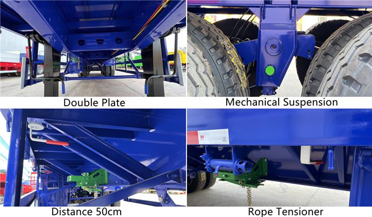 Price of Tripple Tri Axle Flat Bed Semi Trailer In Nigeria