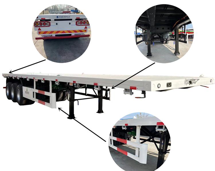 3 Axle 40 Ft Flatbed Trailer Price for Sale Near Me in Nigeria Abuja