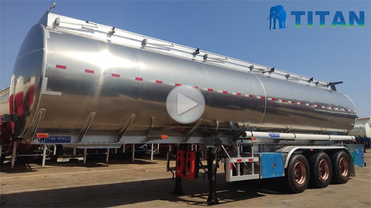 50000 Liters Aluminum Tanker Trailer for Sale in Nigeria Akassa