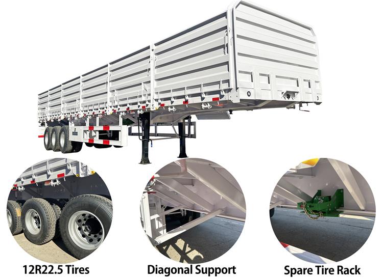 60 Ton Side Wall Semi Trailer for Sale In Nigeria | Sevan Construction Nigeria Limited