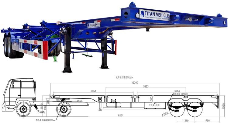 2 Axle 40 ft Skeleton Container Trailer In Abuja - Sevan Construction Nigeria