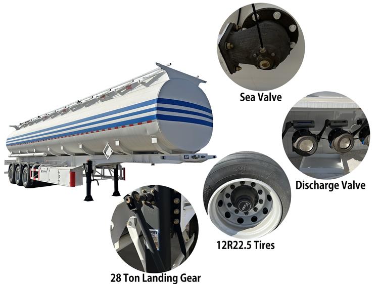 50000 Liters Monoblock Tanker Trailer for Sale In Nigeria Lagos
