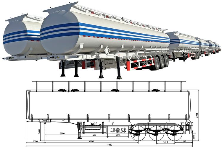 50000 Liters Monoblock Tanker Trailer for Sale In Nigeria Lagos