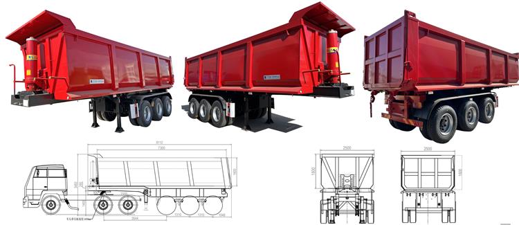 30CBM Tipper Semi Trailer for Sale In Nigeria Abuja
