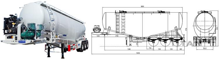 50 Ton Cement Bulker Trailer for Sale In Nigeria Abuja