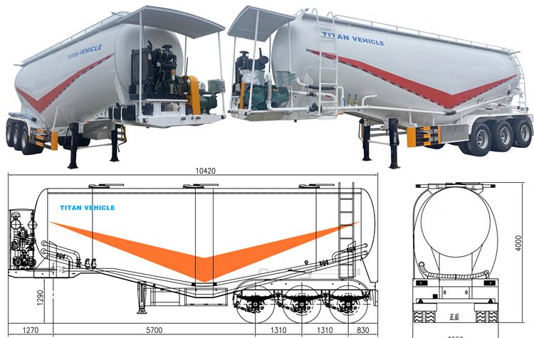 35CBM Cement Tanker Trailer for Sale In Nigeria
