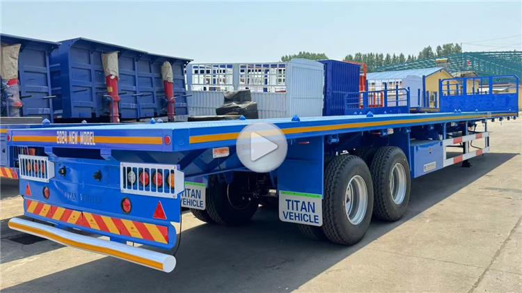 2 Axle 40ft Flatbed Container Trailer for Sale In Nigeria